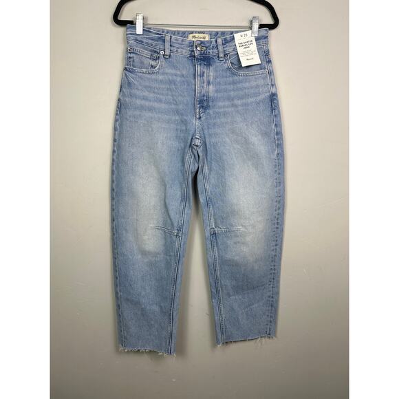 Madewell Women’s NWT The Darted Barrel-Leg Jean Size 25 - Picture 2 of 8
